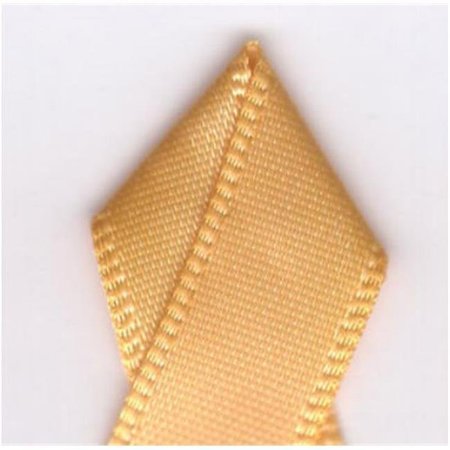 PAPILION Papilion R074300160675100Y .63 in. Single-Face Satin Ribbon 100 Yards - Gold R074300160675100Y